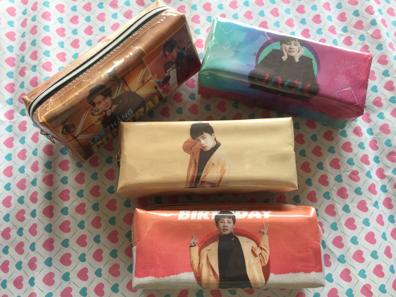 Bóp viết Jack Bóp đựng bút Jack tặng 1 móc khóa Jack – bóp vuông