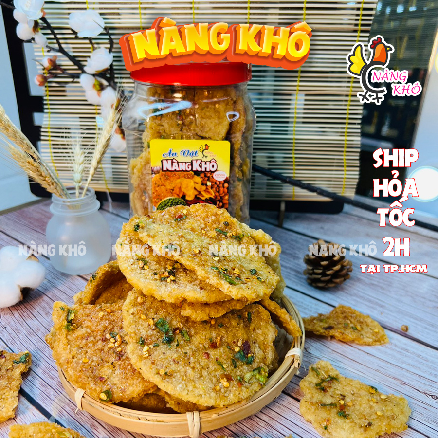 Cơm Cháy Mắm Hành Bể , Vỡ 500gr (Giòn ngon,đậm vị,ít vụn) đồ ăn vặt Nàng Khô