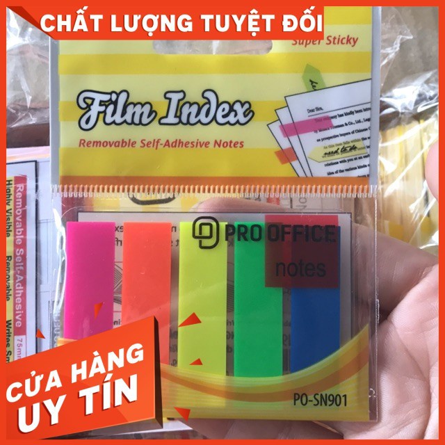 Miếng nhựa phân trang 5 màu pro-office sn901/902