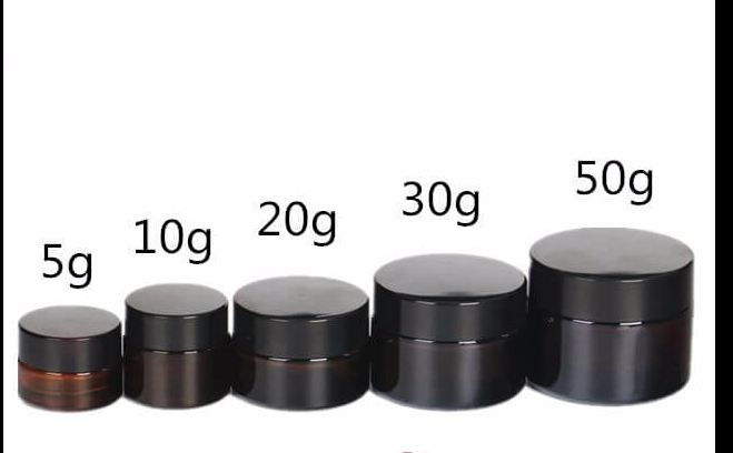 Hũ 50g nâu nắp bạc, nắp vàng, nắp đen