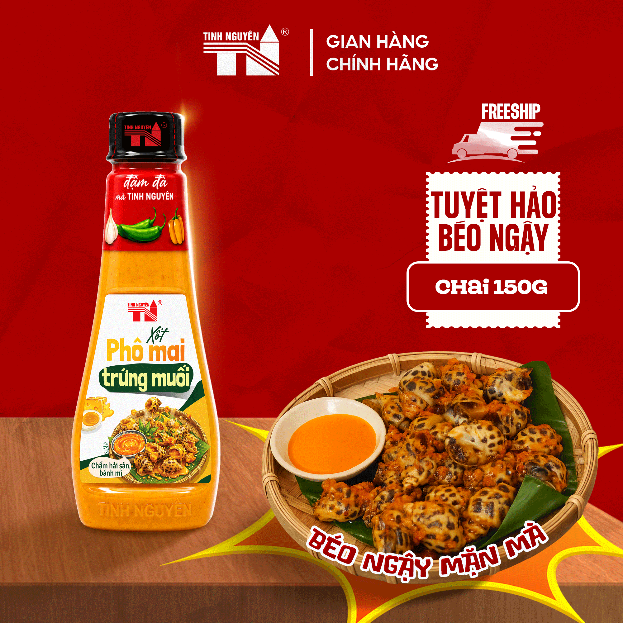 Xốt Phô Mai Trứng Muối Tinh Nguyên (150g)
