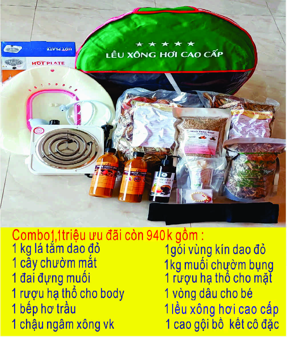 Combo ở cữ đầy đủ dành cho mẹ sắp sinh 1.100k giảm còn 940k