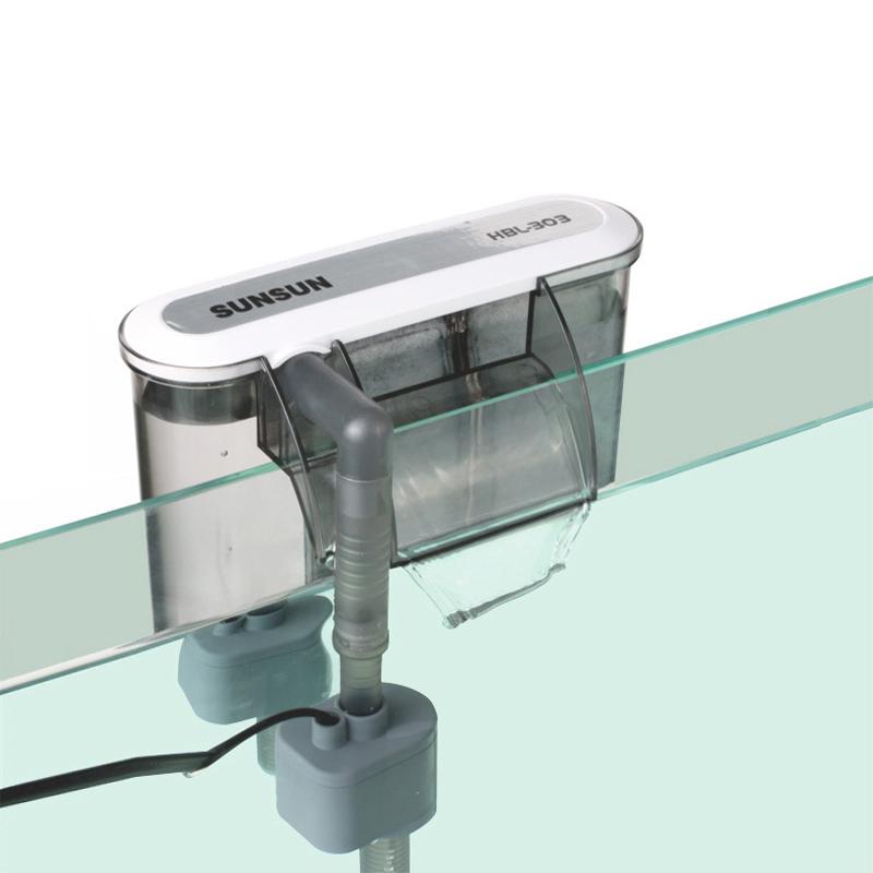 Máy bơm chìm lọc bể cá HBL303-3W kiểu thác nước, gắn thành bể