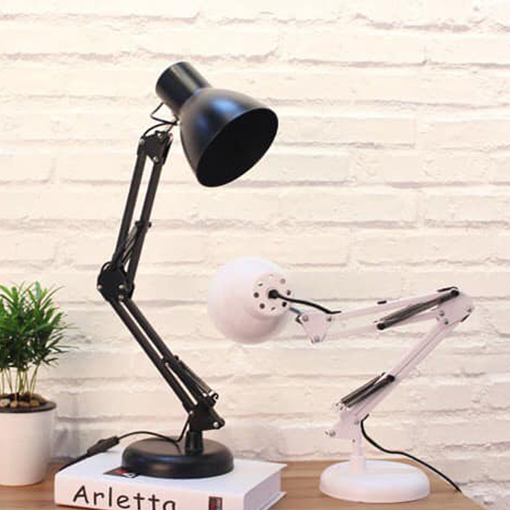 Đèn Cù Học Sinh - Đèn Bàn Gấp Khúc - Đèn Học Tập, Làm Việc (có kẹp)