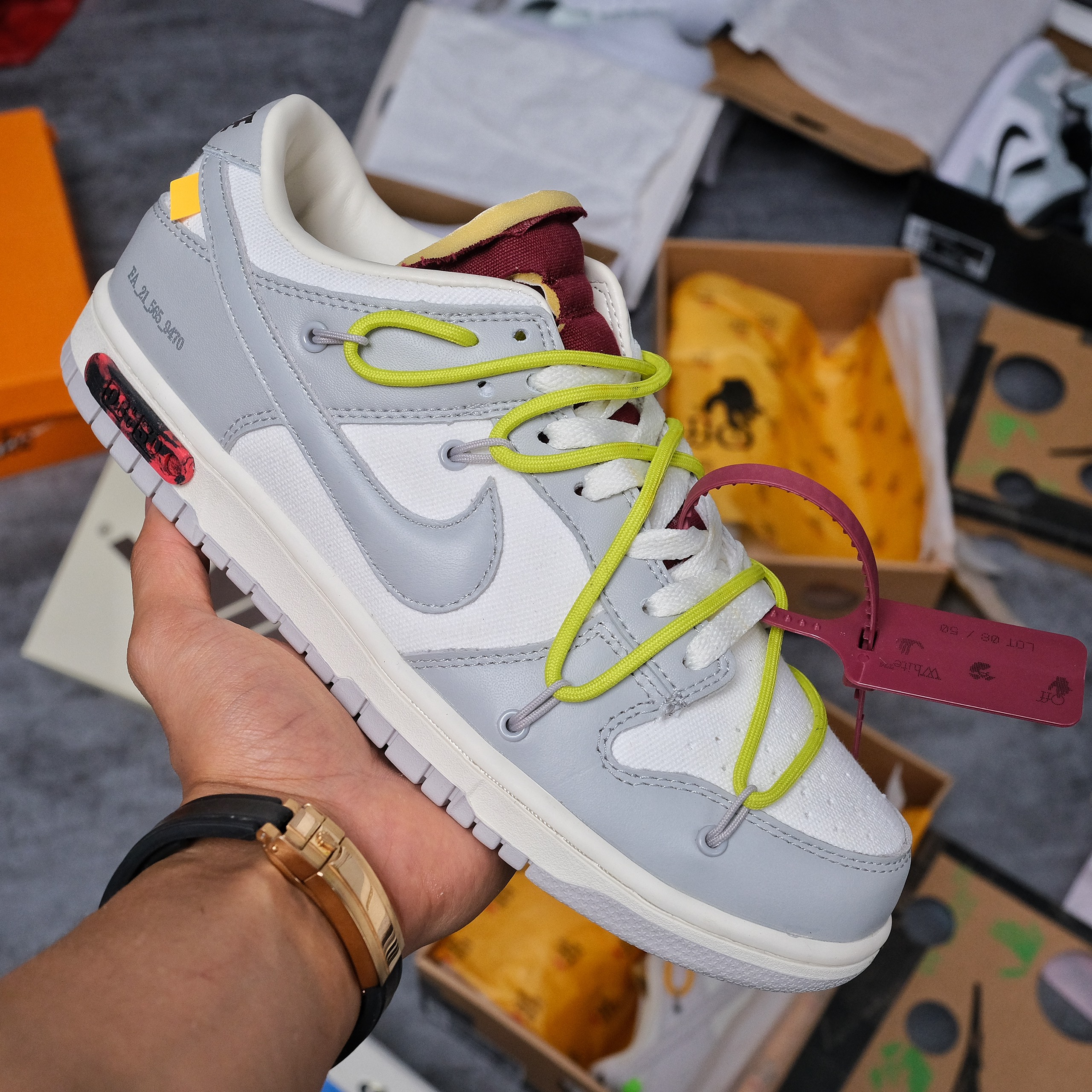 Giày dunk low ow lot 08