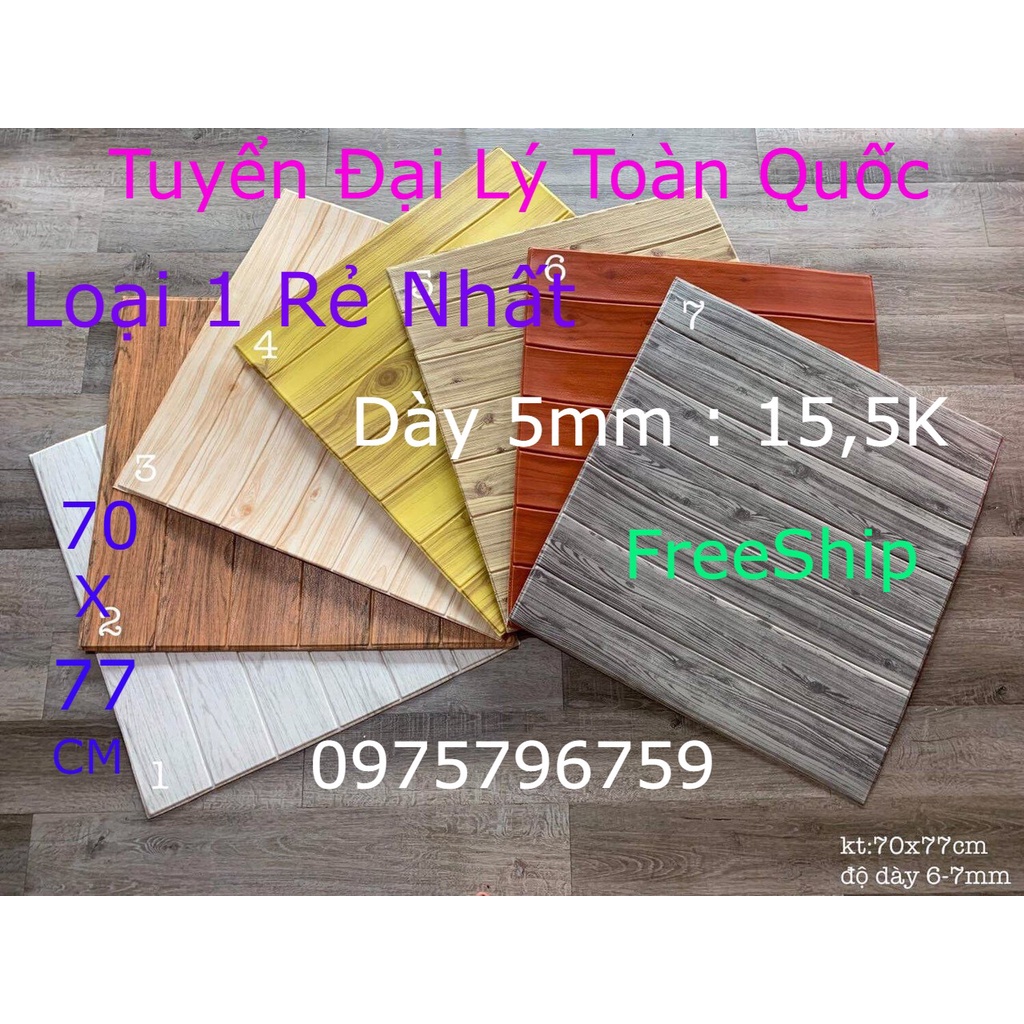 COMBO 10 TẤM XỐP DÁN TƯỜNG 3D GIẢ VÂN GỖ CÁCH ÂM, NHIỆT GIÁ RẺ HÀ NỘI