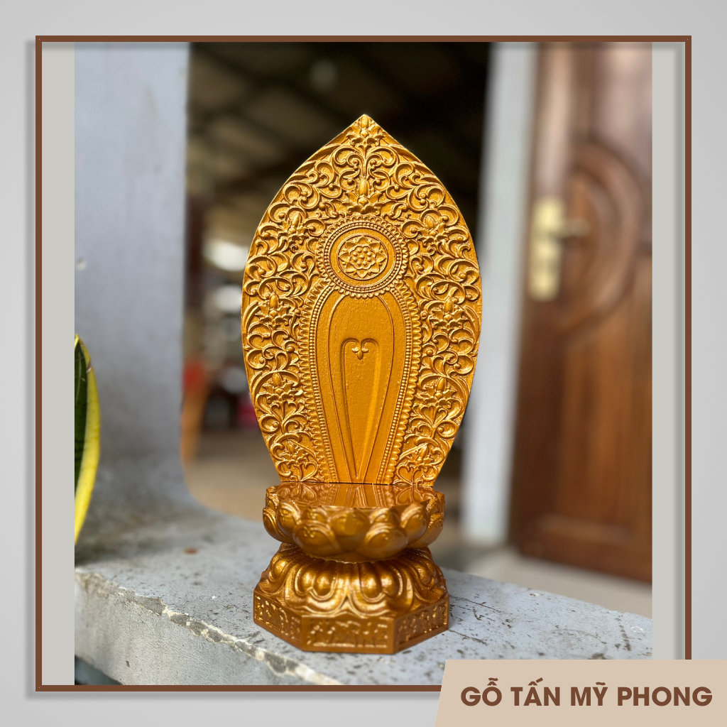 Đế đài sen để tượng Phật | Đôn gỗ hoa sen | Tháp tỏi bằng gỗ tự nhiên nguyên khối | Đôn tượng 11x35cm