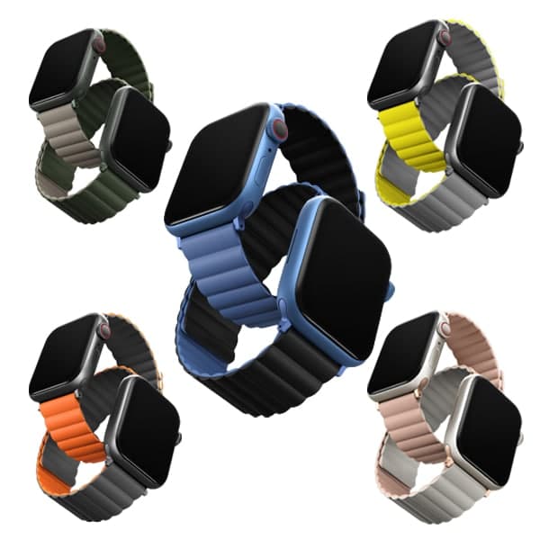 Dây đeo UNIQ Revix Reversible Magnetic Silicone Strap (42/44/45mm) Dành Cho Apple Watch 1~7/ SE
