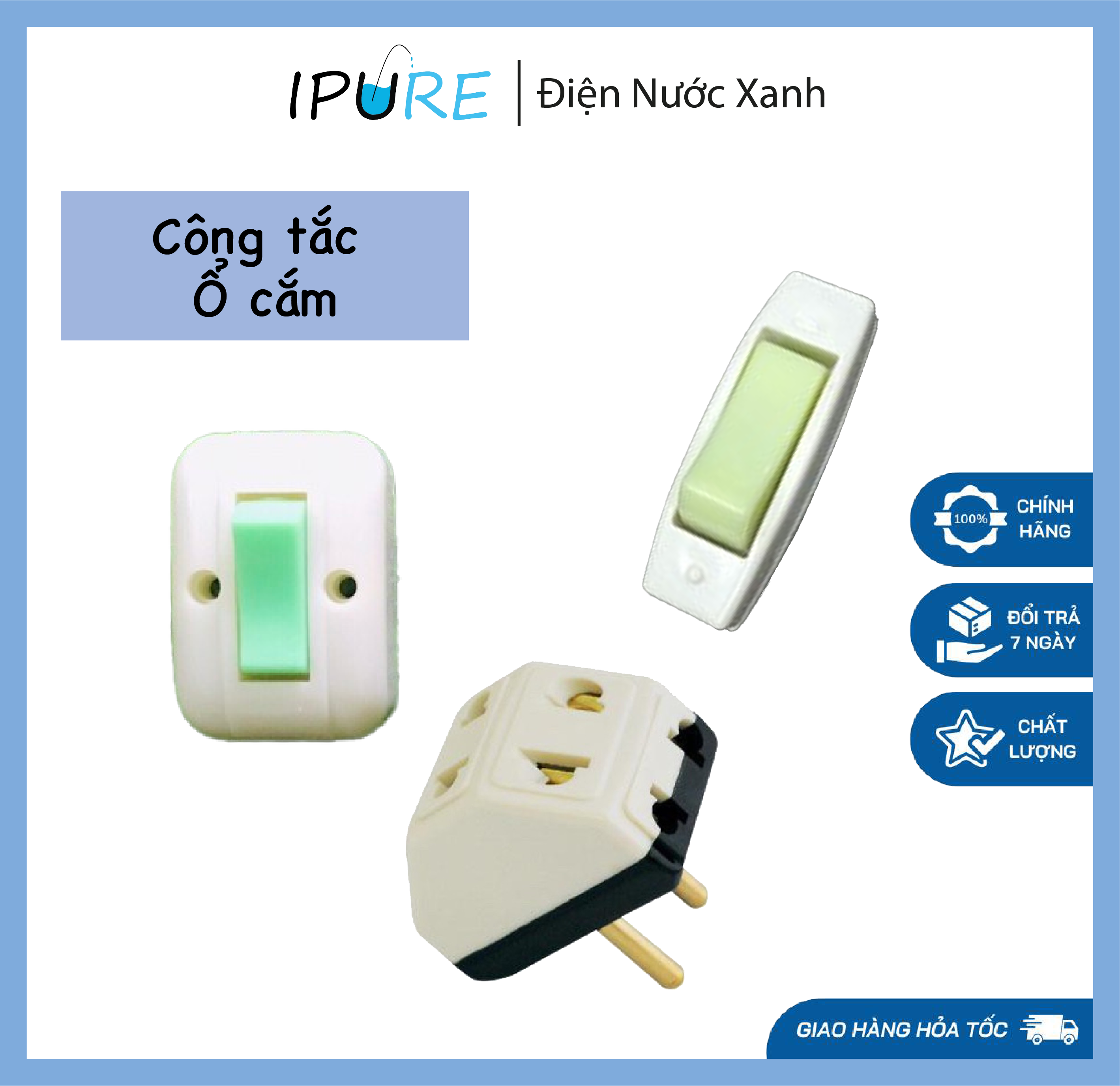 Công tắc ngang Công tắc treo Công tắc nổi Ổ cắm DNX