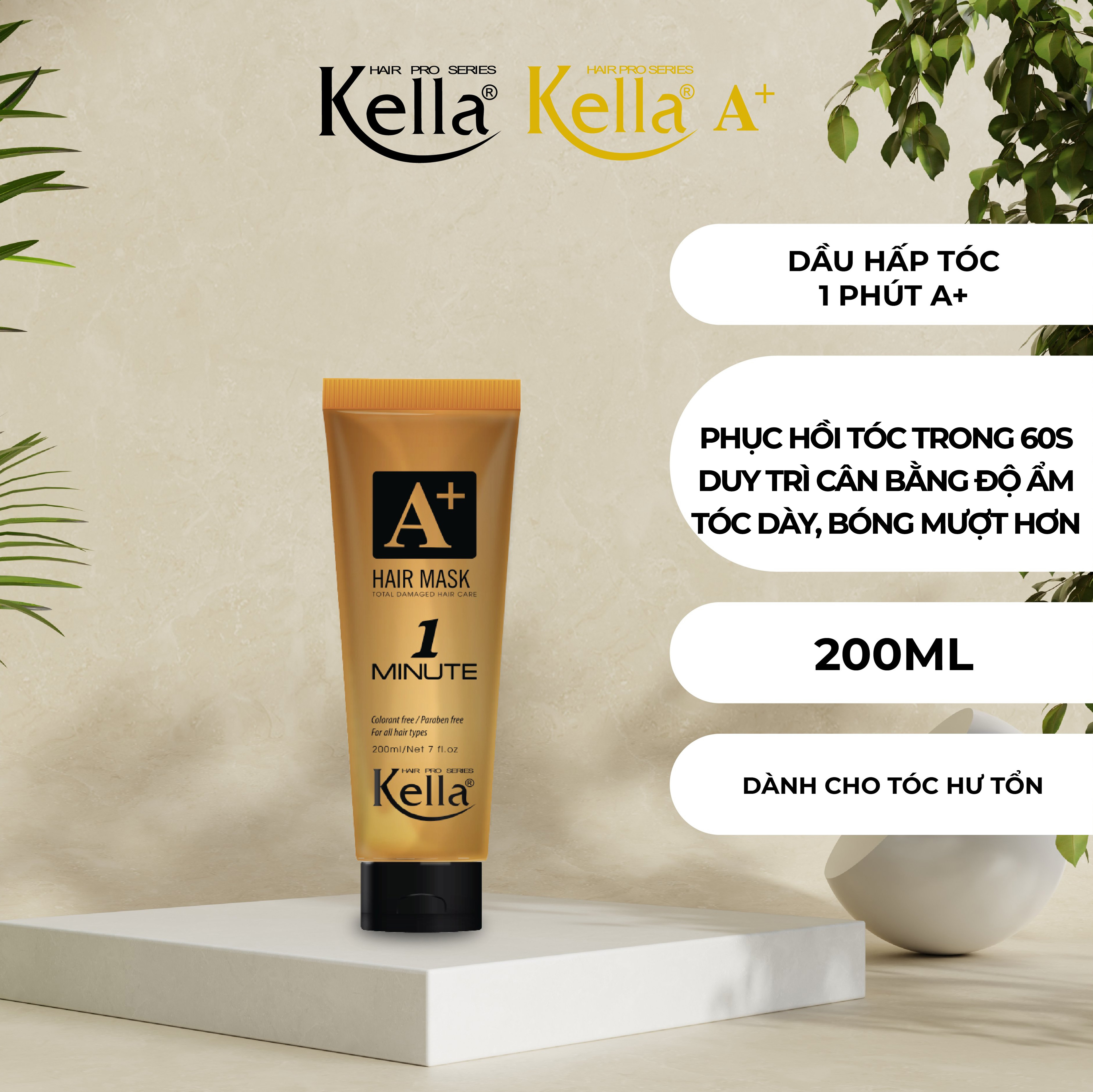 Dầu hấp tóc 1 phút Kella Premium A+