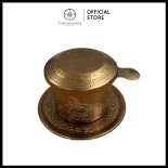 Trung Nguyên Legend Hoa Văn Phin Nhôm Màu Nâu Độc Đáo - Phụ Kiện Pha Trà & Cà Phê
