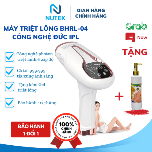 [TẶNG GEL] Máy triệt lông toàn thân IPL sở hữu công nghệ triệt lạnh độc quyền của Đức, làm dịu da, g