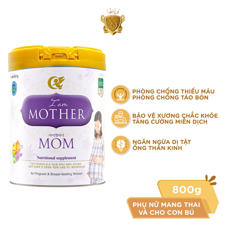 DATE 11.2023 Sữa dành cho mẹ bầu I AM MOTHER MOM Hàn quốc - 800gr