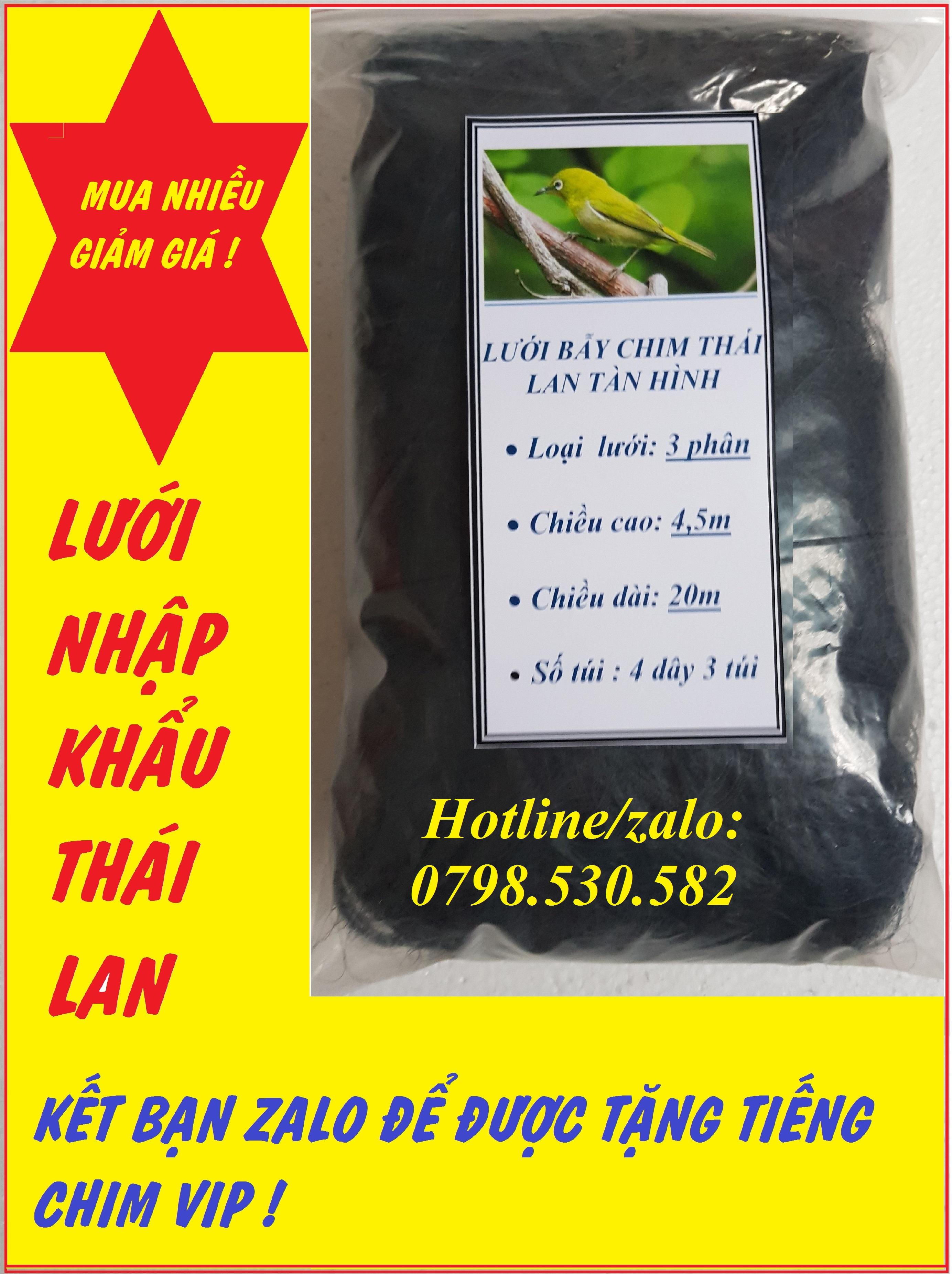 lưới tàn hinh 20m 3 Phân Bẫy Chim  ri, sắc ô, vành khuyên, sẻ, chim ăn lúa