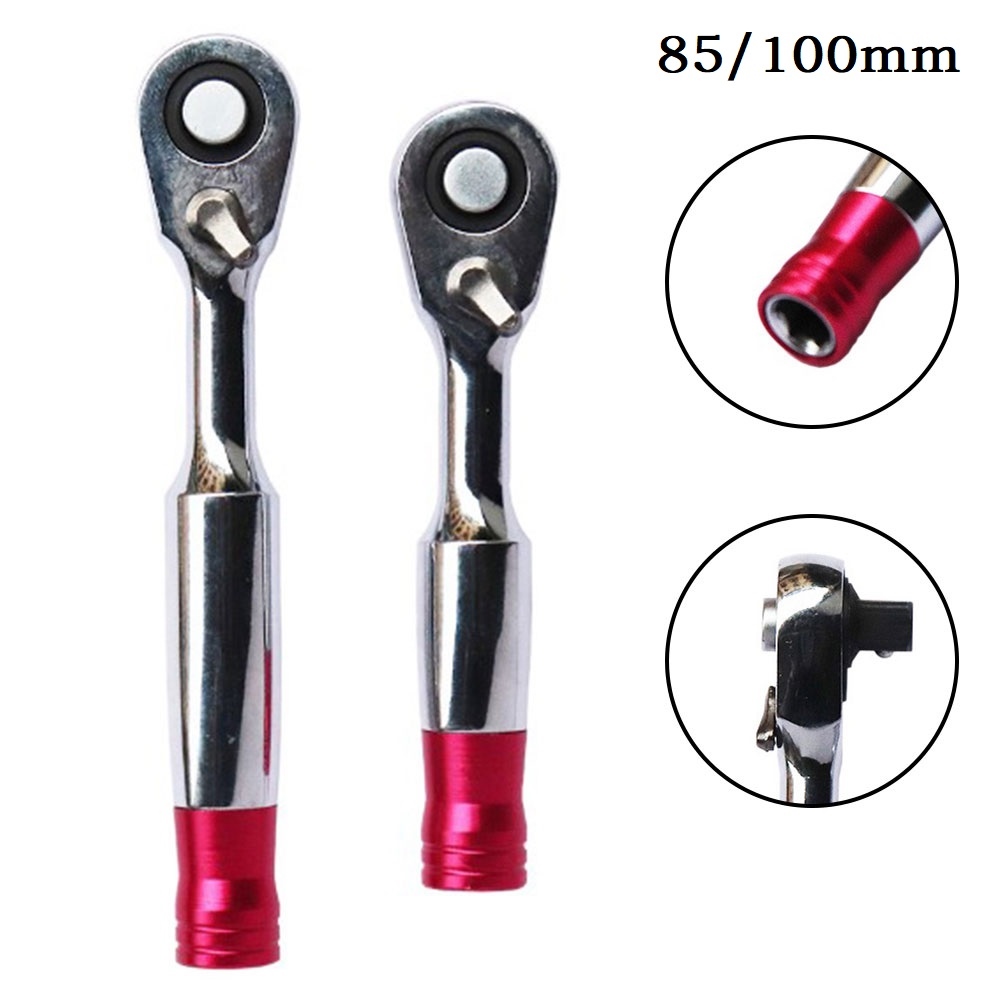 【CW】 1/4inch Rachet Wrench 72 Teeth Mini Repair For 85/100mm Tools