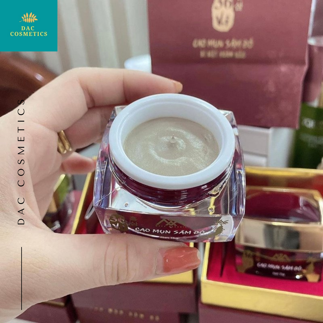 Cao mụn sâm đỏ 36 vị Meea Oranic hàng công ty hộp 15g giúp đẹp da, hết mụn