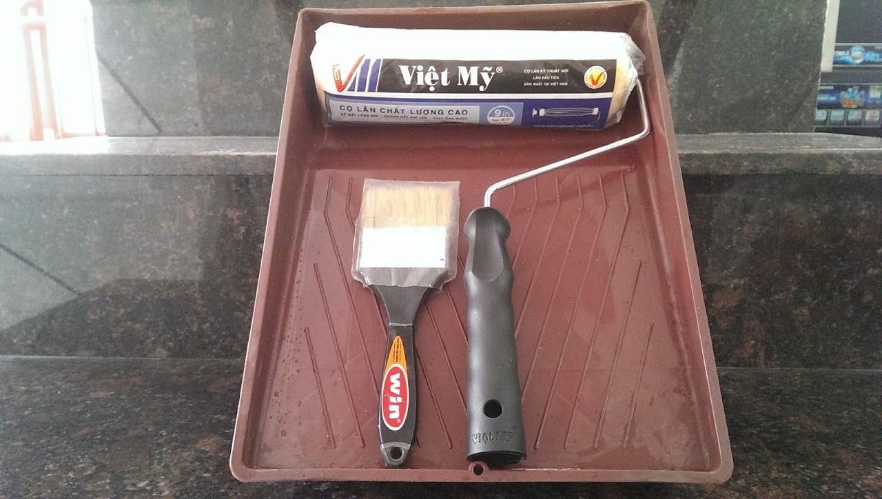 [Combo Khay Lăn Sơn - Bộ lăn sơn gia đình 3 món] 💥 (Khay lăn sơn + Rulo + Cọ)