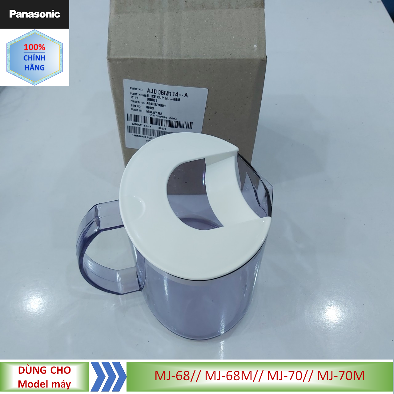 Phụ kiện Ly, cốc, ca máy ép trái cây Panasonic MJ-68// MJ-68M// MJ-68MWRA// MJ-70// MJ-70M