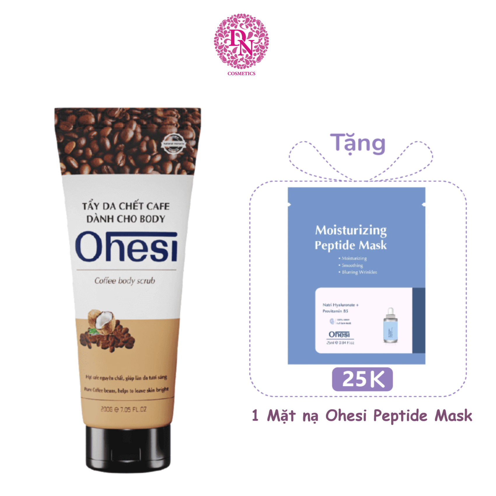 Tẩy da chết Cafe Ohesi dành cho body 200g