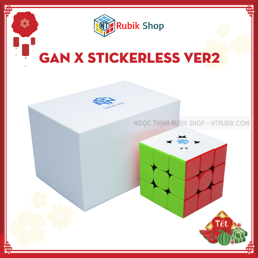Rubik 3x3x3 Gan X Stickerless Version 2
