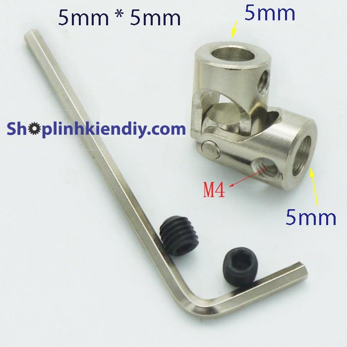 khớp nối trục cát đăng 5 x 5mm