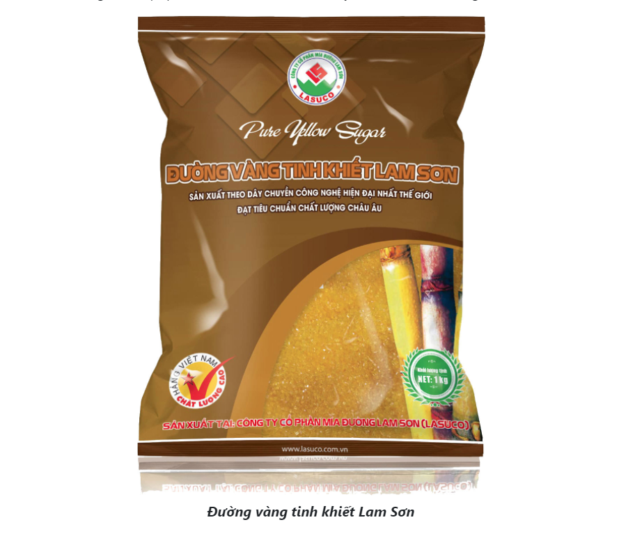 Đường vàng tinh khiết lam sơn túi 1kg