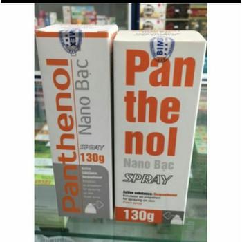 XỊT BỎNG PANTHENOL NANO BẠC SPRAY 130G.