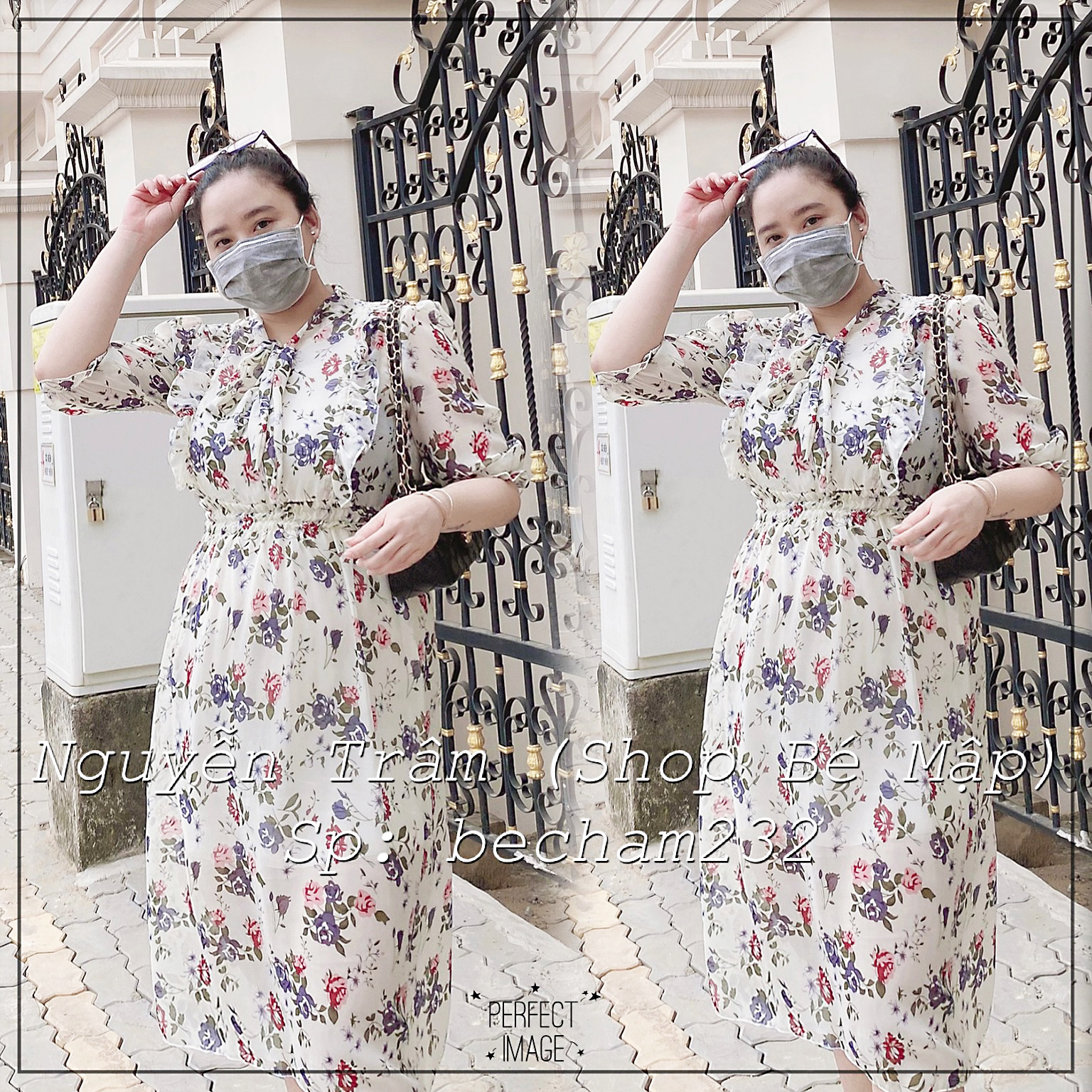Đầm Hoa Lụa Nhún Eo BigSize 60-82Kg [Hình Thật Chính Chủ]
