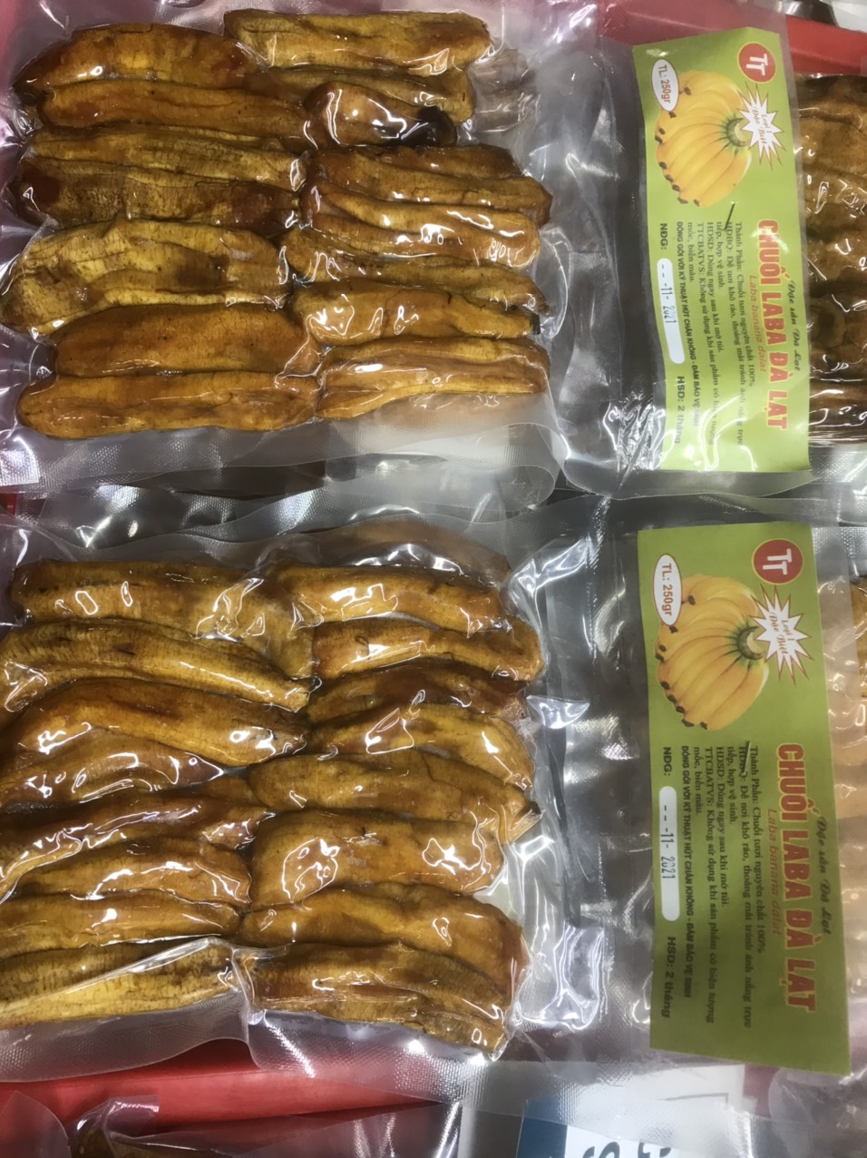 500 gr chuối laba sấy dẻo đà lạt - hàng chuẩn xất khẩu