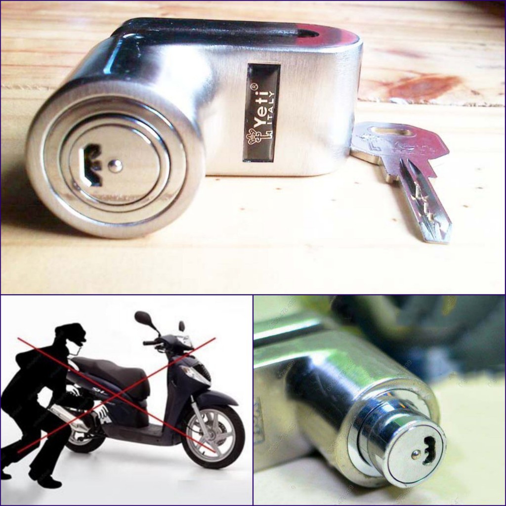 Khóa thắng đĩa xe máy chống cắt chống trộm YT-3027 ( Italy)