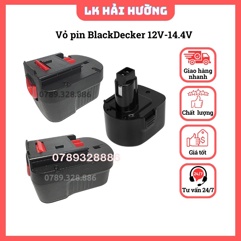 Vỏ pin black decker 12v-14.4v