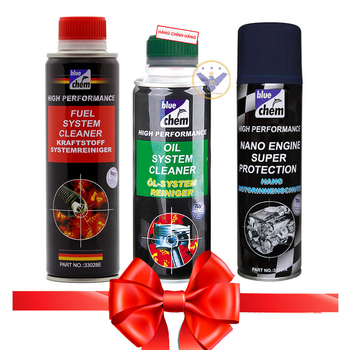 COMBO vệ sinh nhớt + nhiên liệu máy xăng + nano bảo vệ động cơ Bluechem