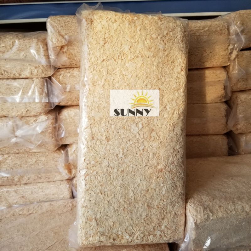 Mùn cưa nén 1kg lót chuồng hamster, thỏ, bọ, nhím
