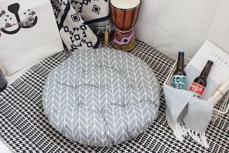 Đệm ngồi bệt tròn 45cm dùng cho gia đình ,trang trí quán cafe, trà đạo, quán trà sữa phong cách Nhật Bản