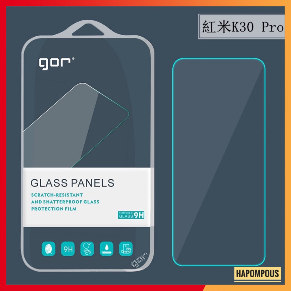 Bộ 2 cường lực gor xiaomi redmi k30 pro / redmi k30 / k30 ultra poco x2, không full cao cấp
