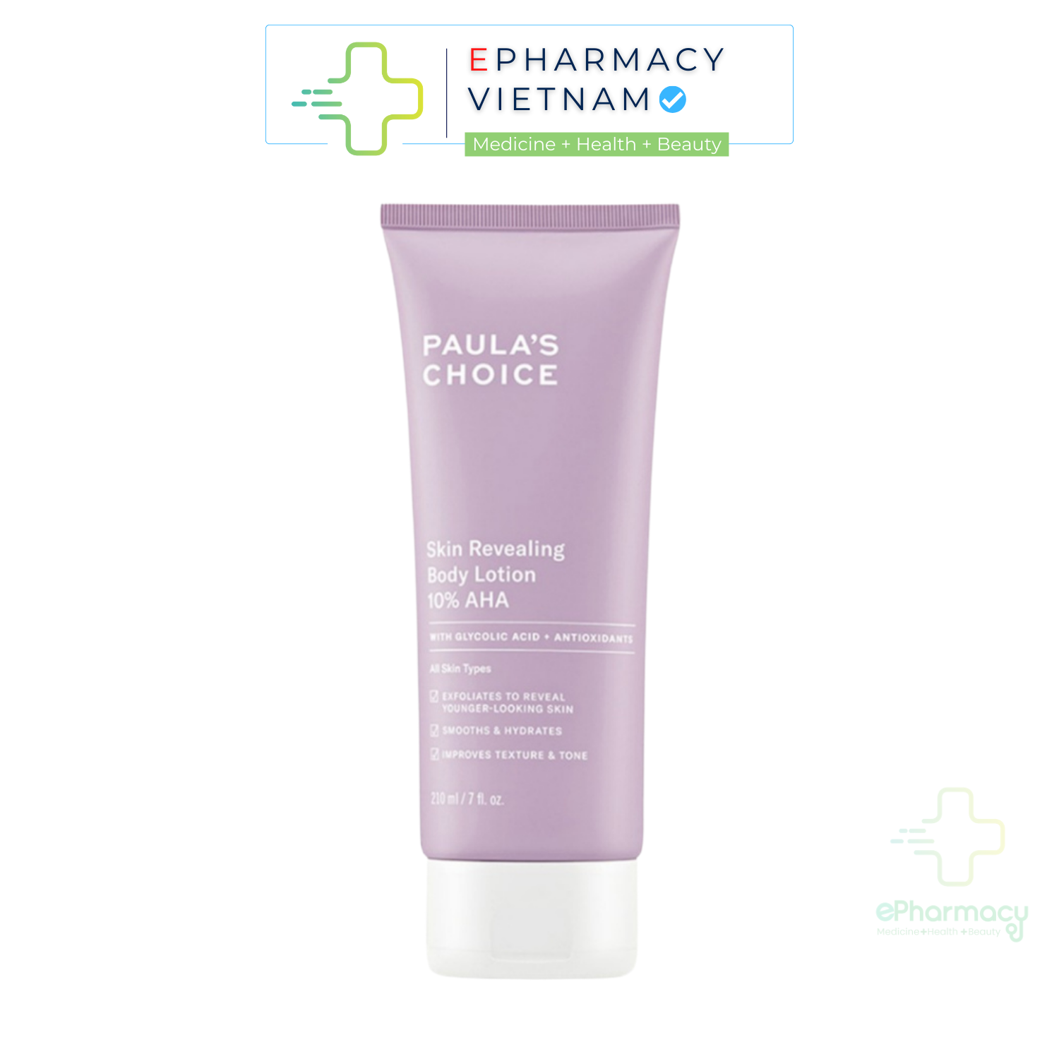 Kem dưỡng Body Paulas Choice Skin Revealing Body Lotion 10% AHA làm sáng và đều màu da 210mL