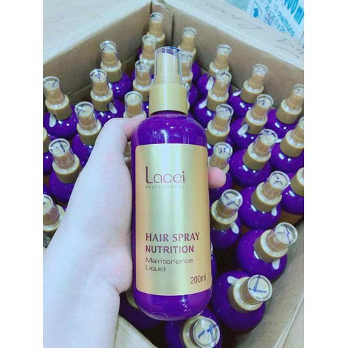 NƯỚC XỊT DƯỠNG TÓC LACEI TÍM MÙI THƠM LÂU DÀNH CHO TÓC KHÔ XƠ 200ML - HÀNG CÔNG TY