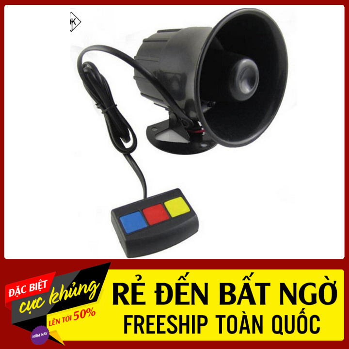Còi Hú Xe Máy 3 Chế Độ-Còi Hú 113-Còi Nhại-Còi Cứu thương
