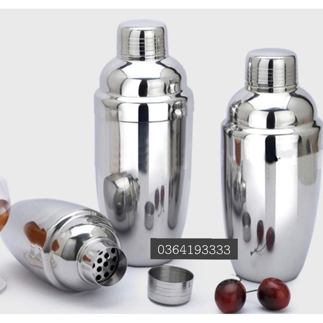 Bình lắc Cocktail Shaker 530ml inox pha Cafe cocktail