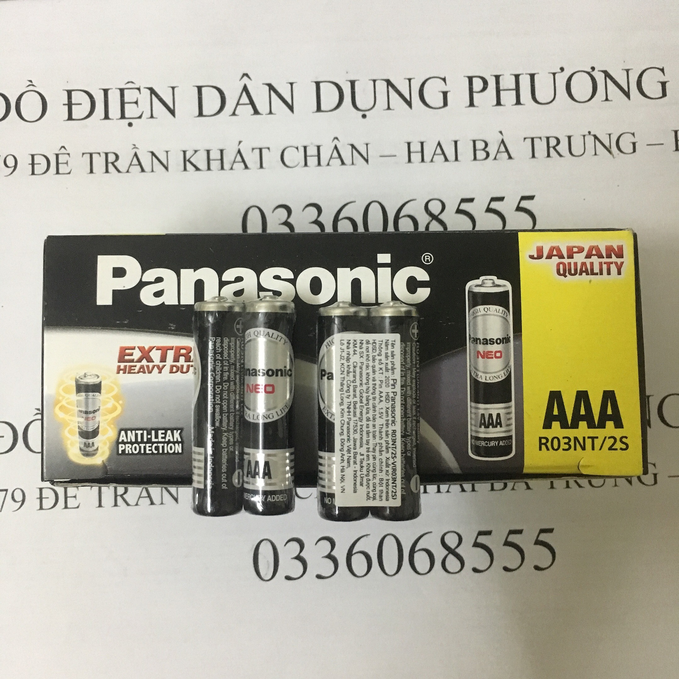 Freeship 1 hộp 60 viên pin Panasonic pin khô 3A chính hãng