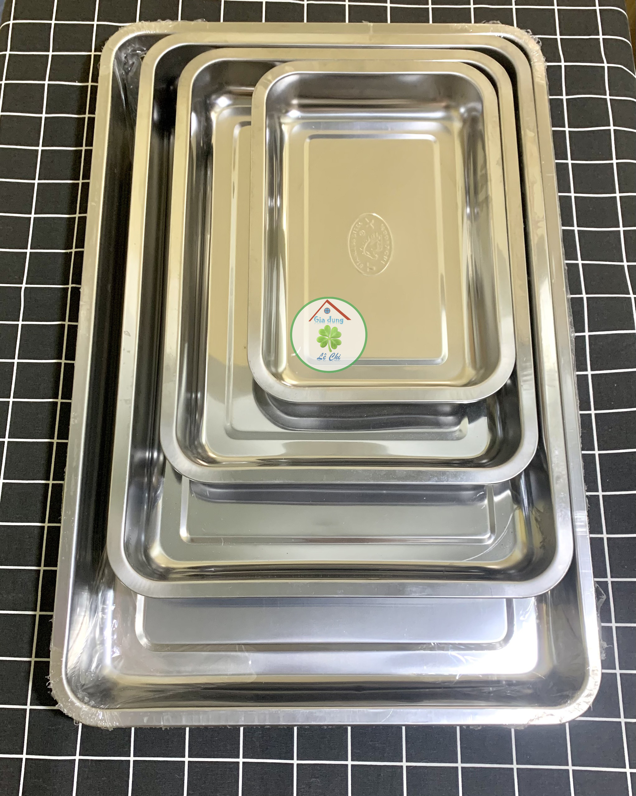 Khay chữ nhật inox