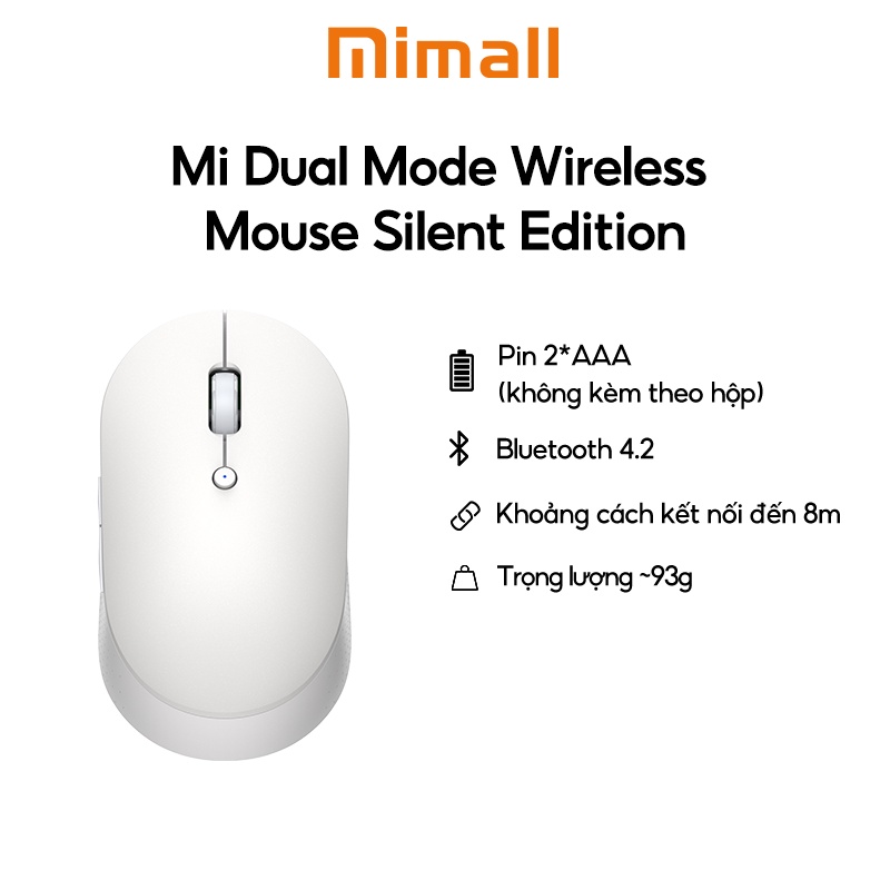 Chuột Không Dây XIAOMI Mi Dual Mode Wireless Mouse Silent Edition