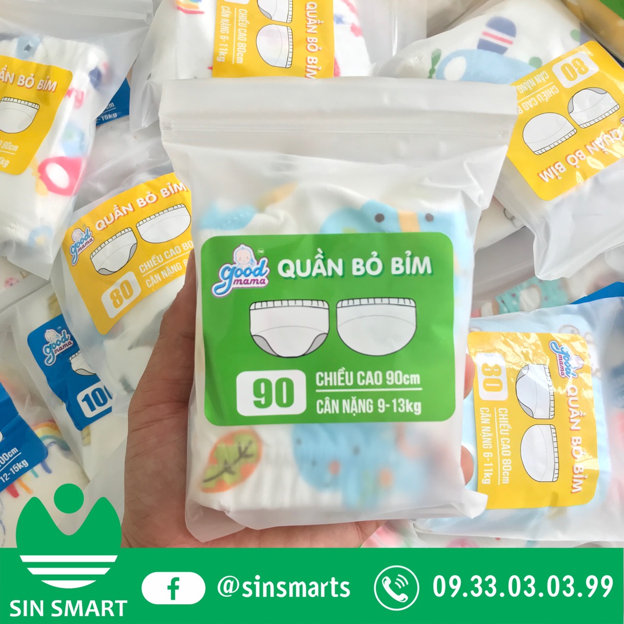 Quần bỏ bỉm Goodmama hàng Việt Nam dành cho bé từ 4 đến 17Kg