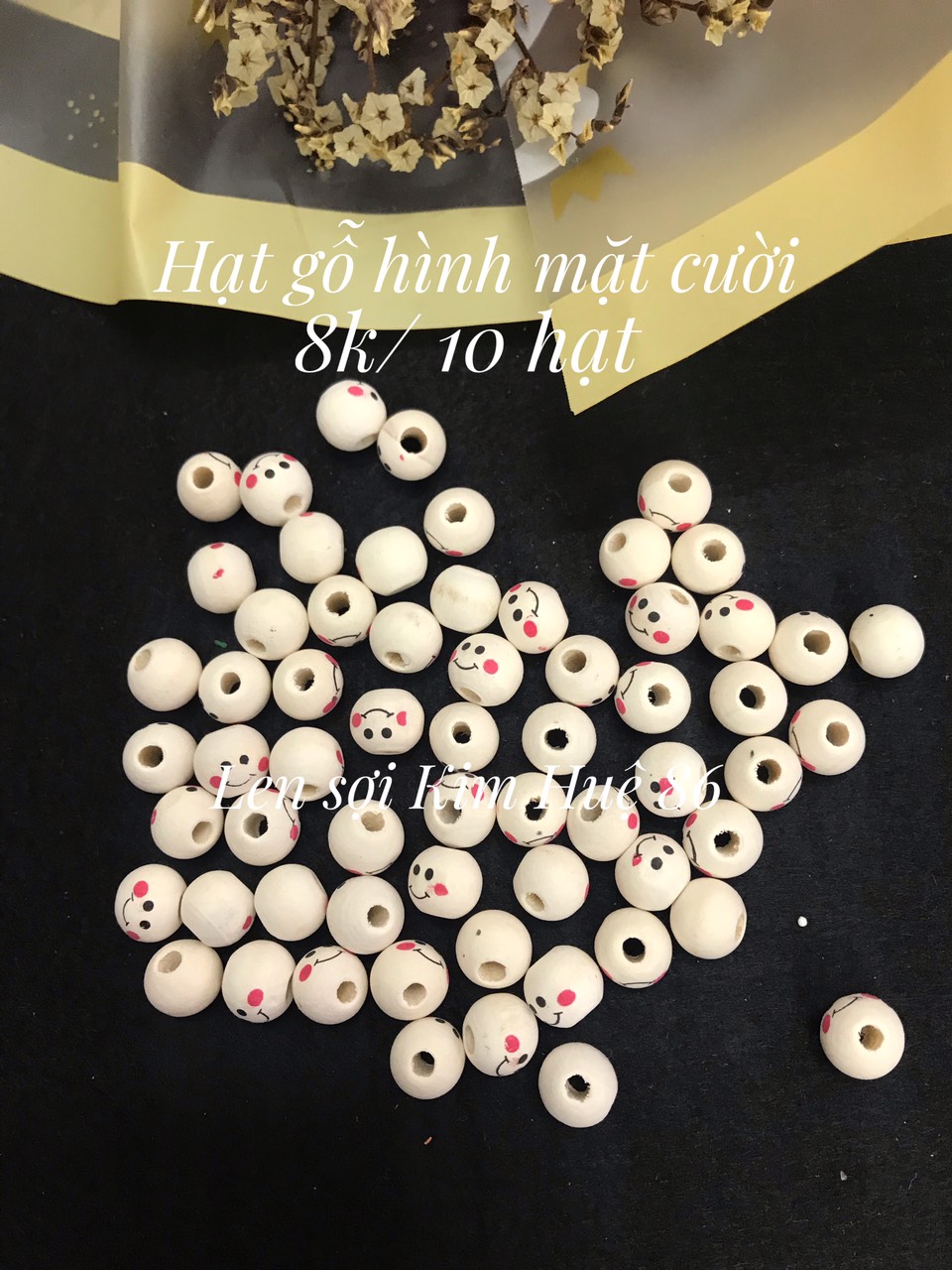 Hạt gỗ hình mặt cười