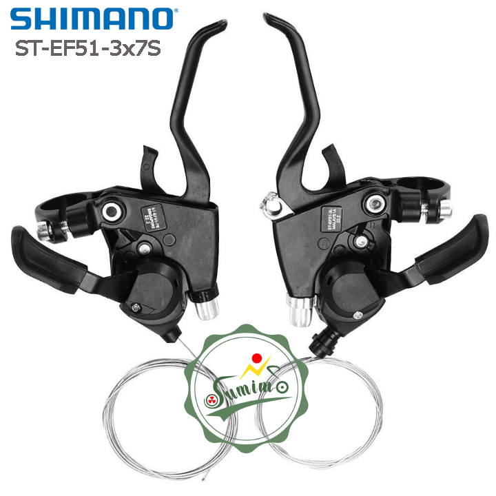 Tay đề xe đạp - Tay bấm xã Shimano ST-EF51-3x7 Speed