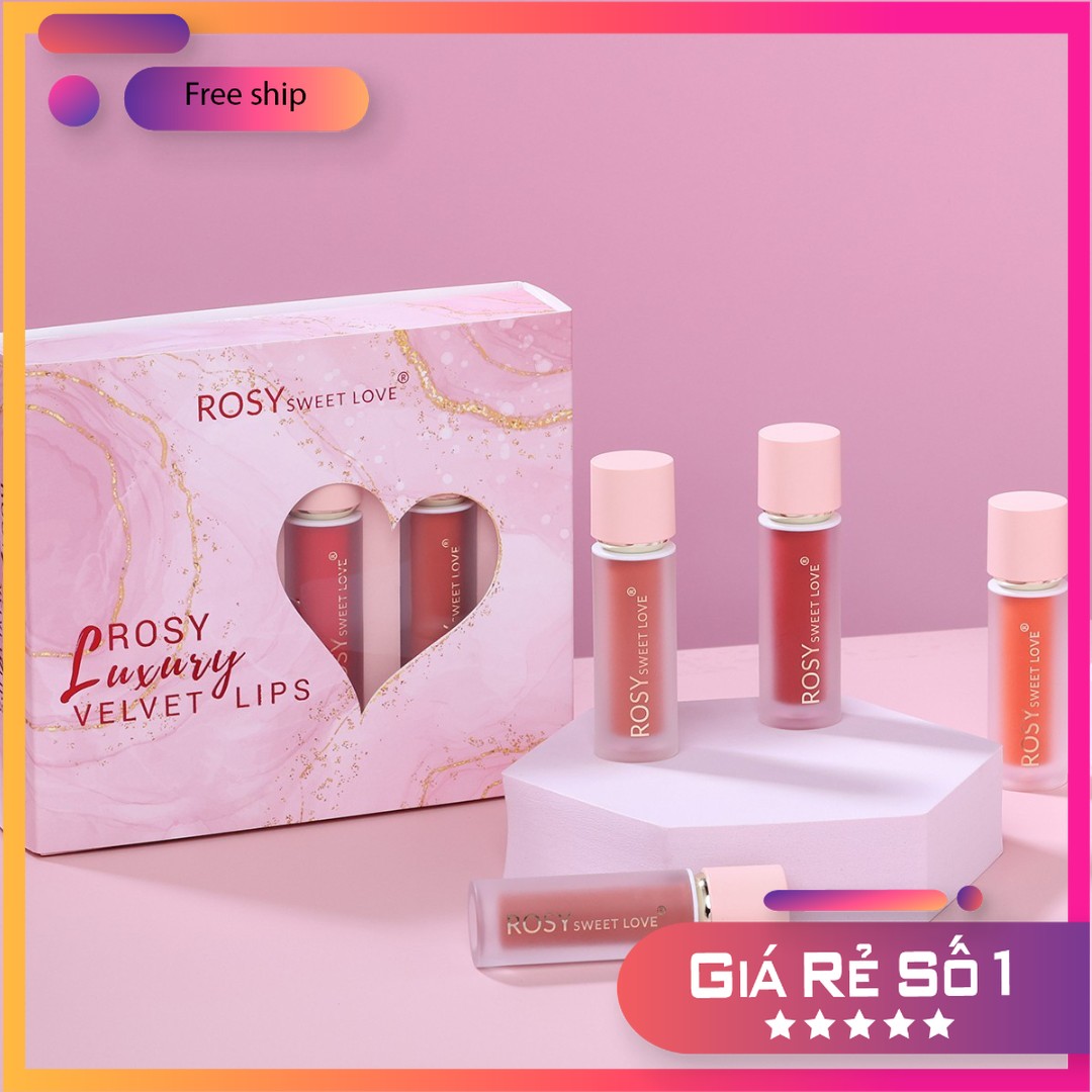 Son kem lì rosy luxury velvet lips siêu lì , mềm mượt