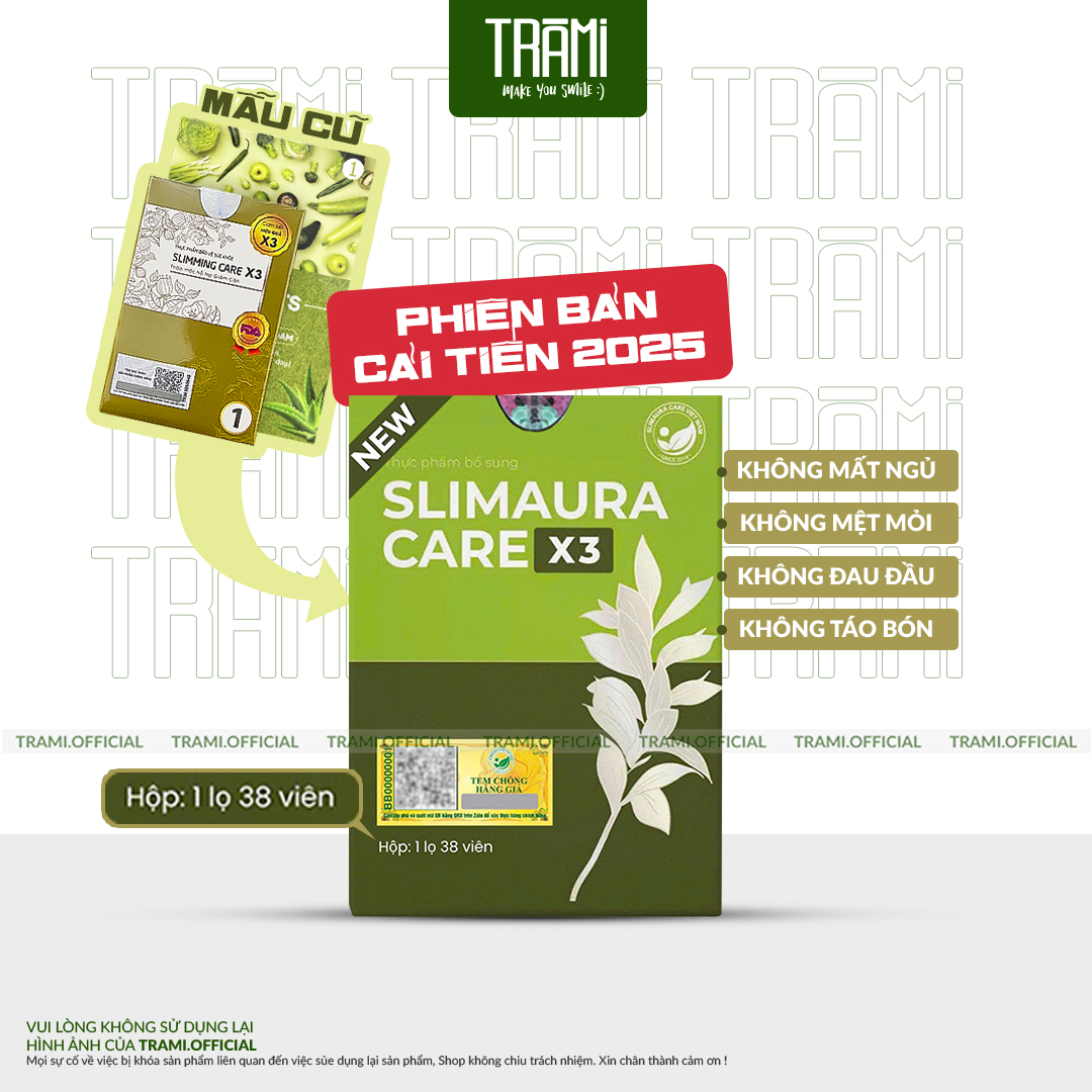 Viên Thảo Mộc Giảm Cân Slimming Care X3 Chính Hãng Mẫu Mới Nhất, Đào Thải Mỡ Thừa, Giảm Cân Hiệu Quả