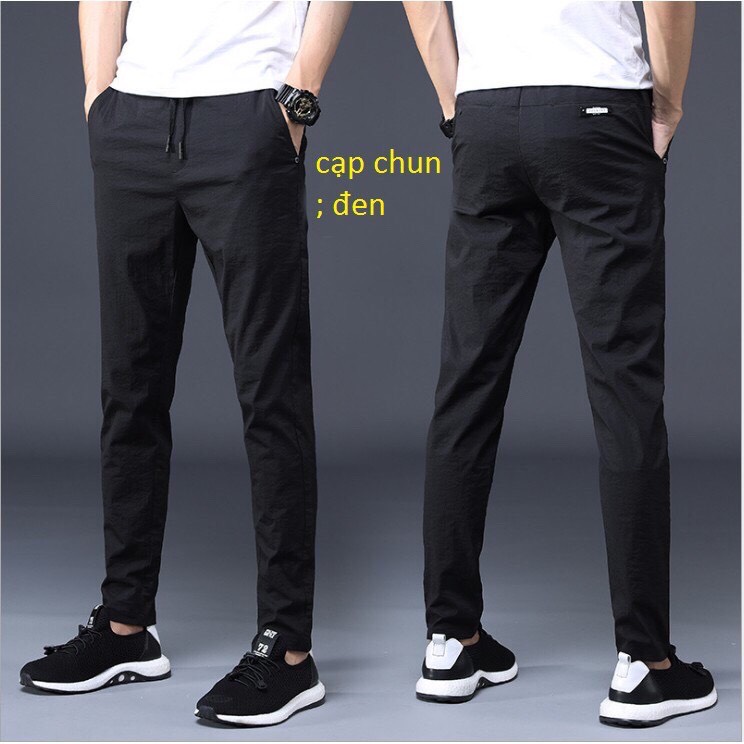 Quần đũi dài nam quần đũi nam cạp chun dây dút được thiết kế cạp chun có dây dút mặc cực kì thoái mái phù hợp đi chơi đi làm thê thao