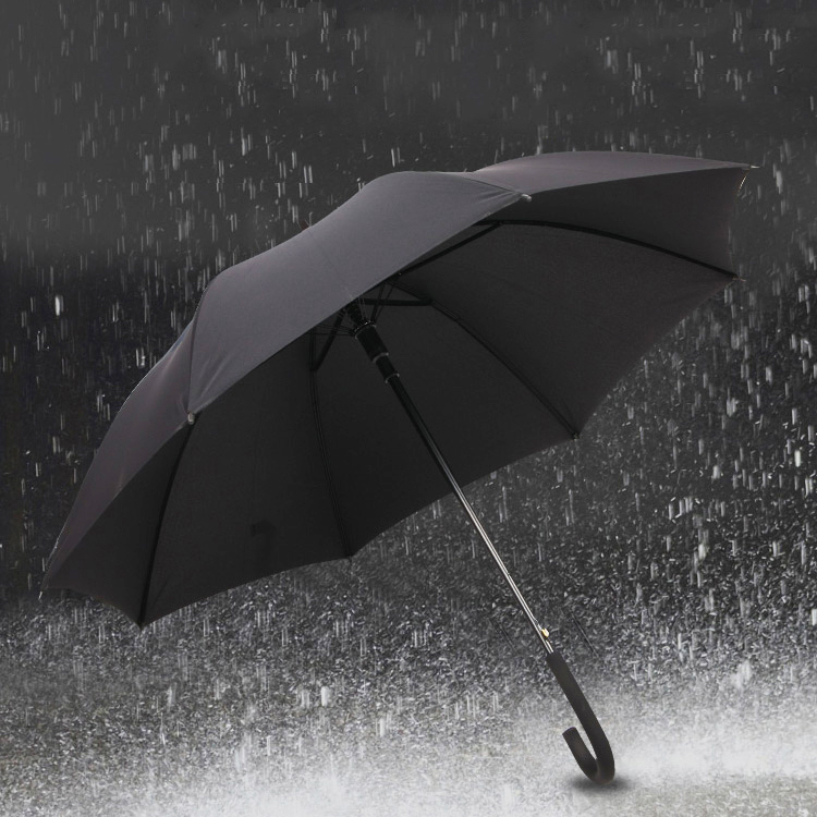 [FREESHIP MAX 15K][HCM]Ô dù đen trơn cán dài 90cm