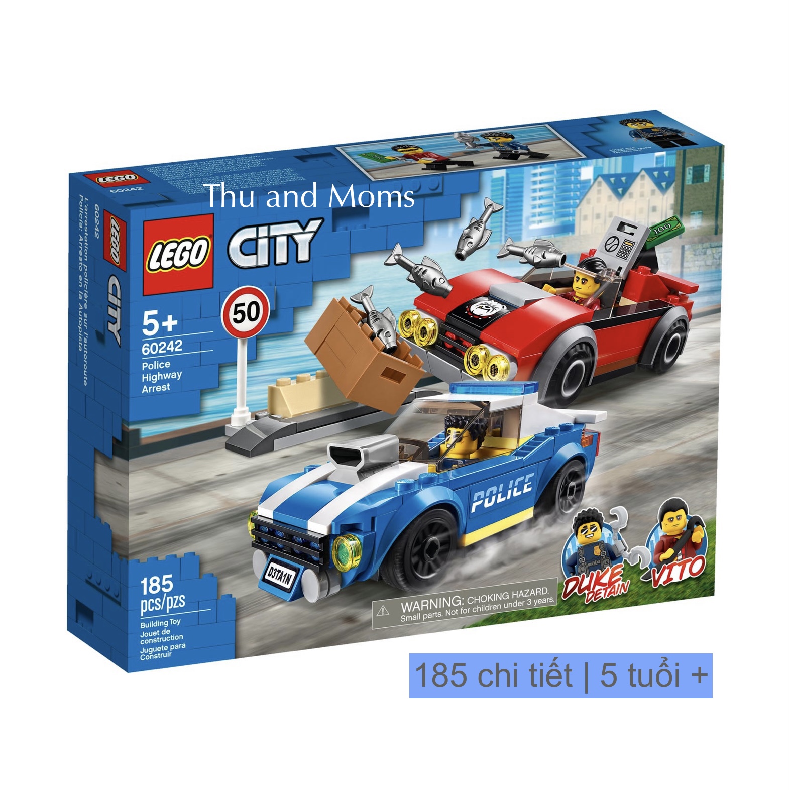Lego city 60242 truy đuổi tội phạm trên cao tốc